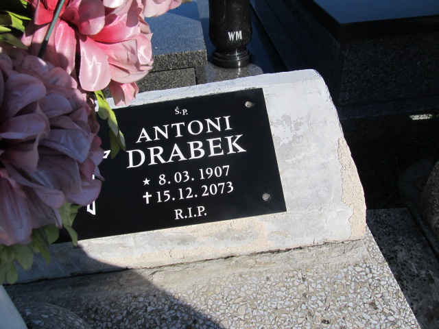 Antoni Drabek 1907 Mysłowice Brzęczkowice - Grobonet - Wyszukiwarka osób pochowanych