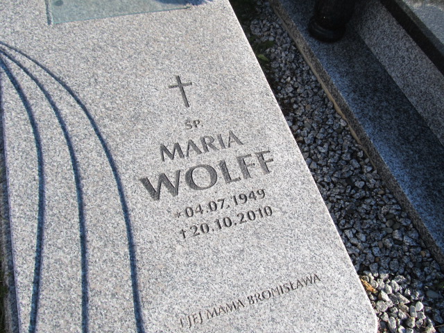 Maria Wolff 1949 Mysłowice Brzęczkowice - Grobonet - Wyszukiwarka osób pochowanych