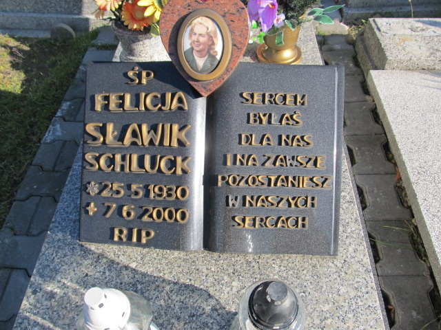 Felicja Sławik Schluck 1930 Mysłowice Brzęczkowice - Grobonet - Wyszukiwarka osób pochowanych