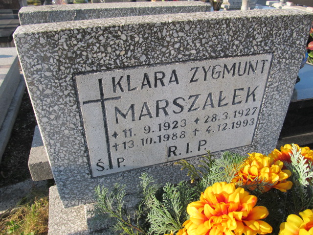 Klara Marszałek 1923 Mysłowice Brzęczkowice - Grobonet - Wyszukiwarka osób pochowanych