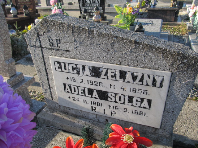 Łucja Żelazny 1928 Mysłowice Brzęczkowice - Grobonet - Wyszukiwarka osób pochowanych