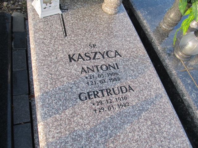 Gertruda Kaszyca 1910 Mysłowice Brzęczkowice - Grobonet - Wyszukiwarka osób pochowanych