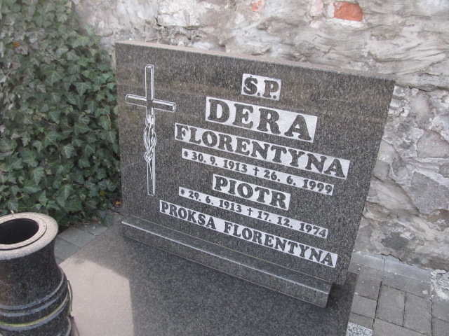Piotr Dera 1913 Mysłowice Brzęczkowice - Grobonet - Wyszukiwarka osób pochowanych