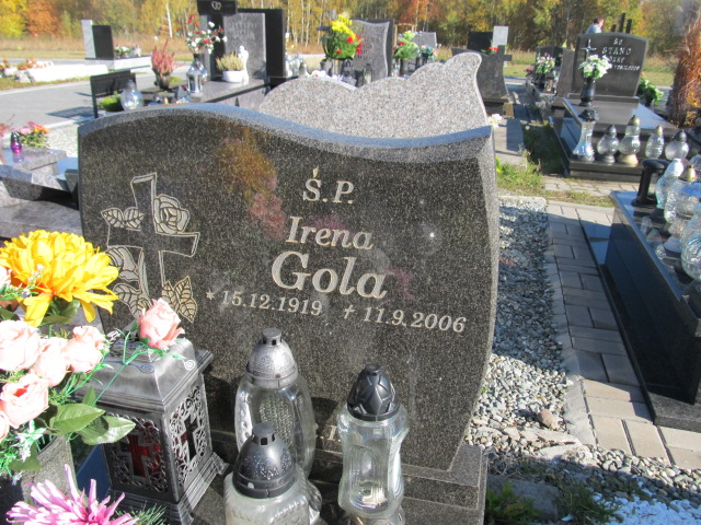 Irena Gola 1919 Mysłowice Brzęczkowice - Grobonet - Wyszukiwarka osób pochowanych