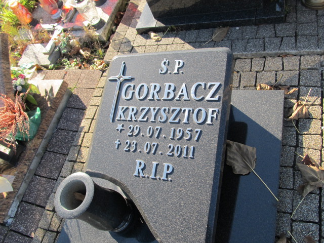 Krzysztof Gorbacz 1957 Mysłowice Brzęczkowice - Grobonet - Wyszukiwarka osób pochowanych